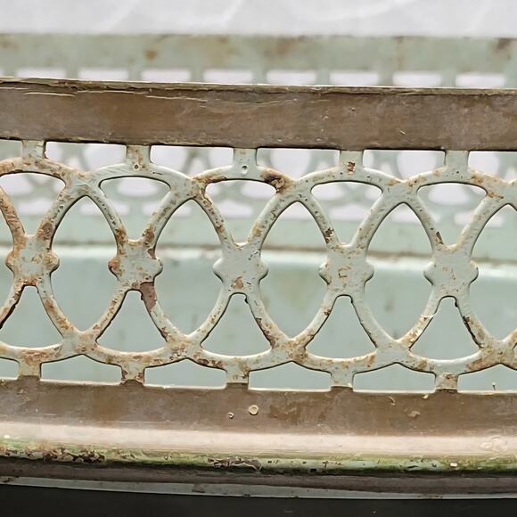 Vintage Plymouth Tole Hand Painted Umbrella Stand Metal Toleware Ball Footed - Picture 4 of 16